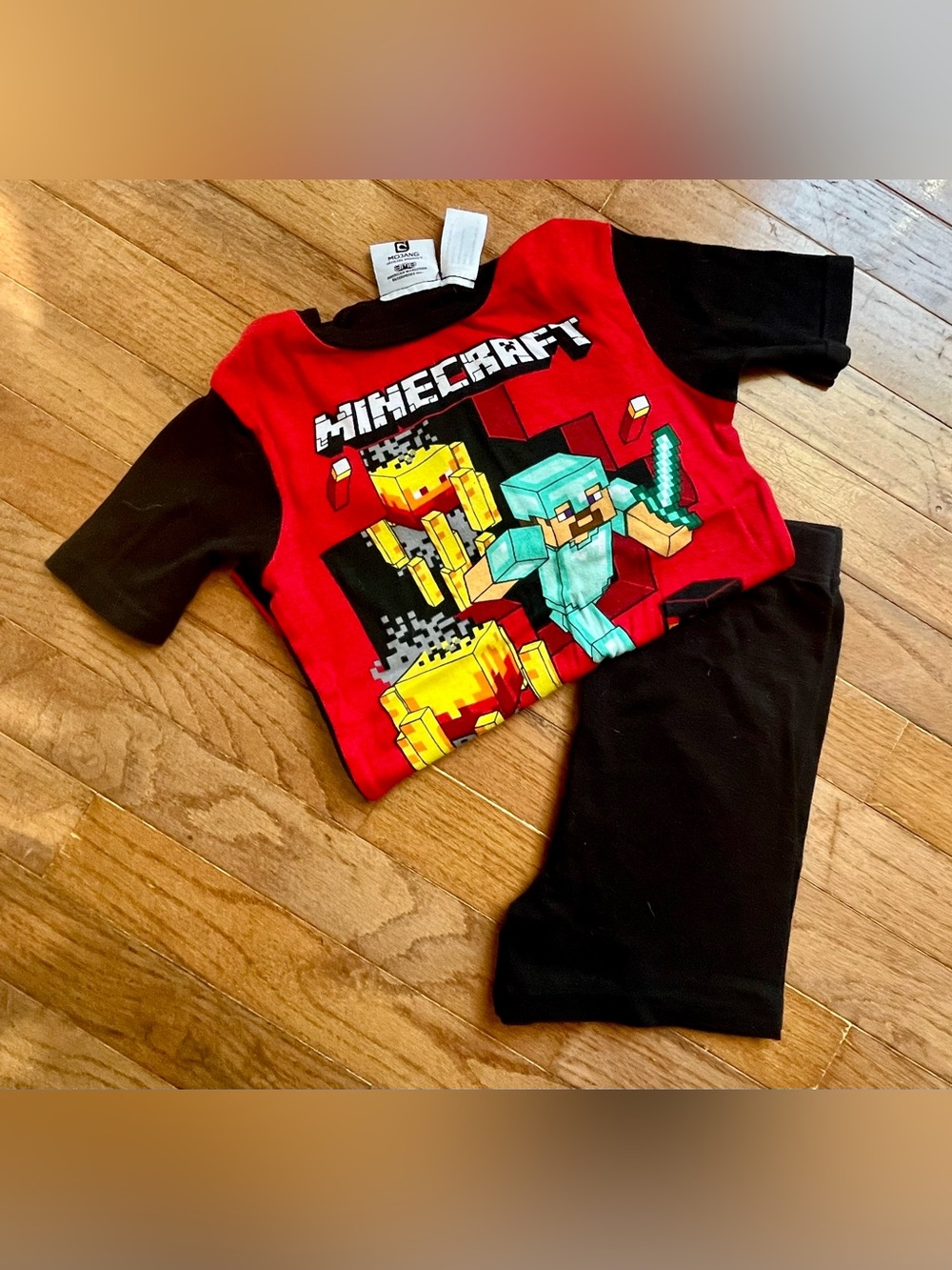 Kid’s Minecraft PJ Short Set